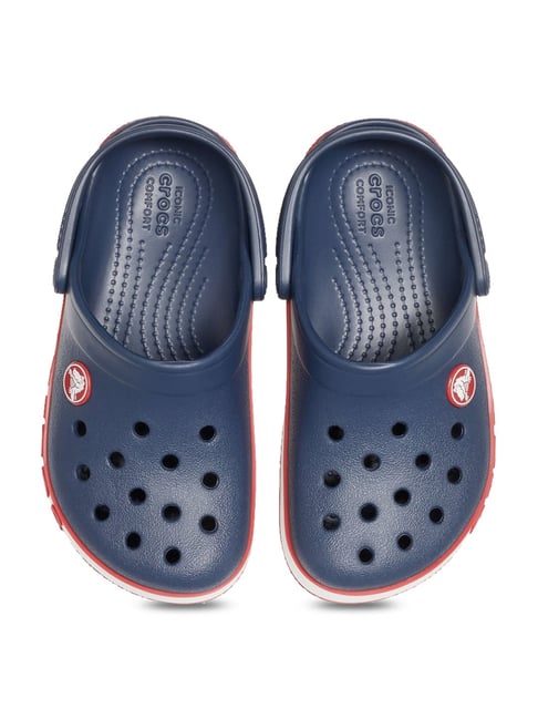 Buy Crocs Kids Lite Ride Navy Back Strap Clogs for Boys at Best Price ...