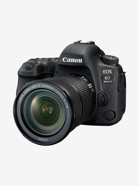 Canon EOS 6D Mark II EF24 105mm f/4L IS II USM DSLR Camera Black Canon Electronics TATA CLIQ