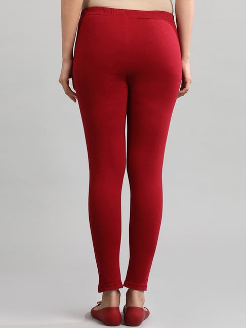 Buy Red Leggings for Women by AURELIA Online