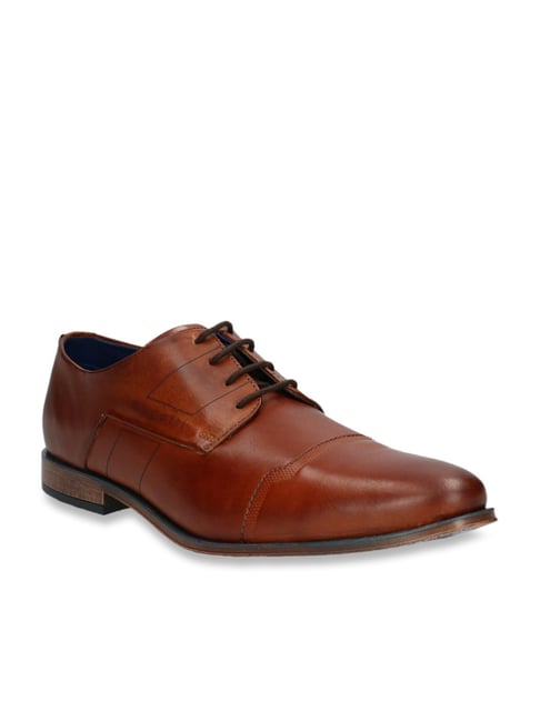 cognac derby shoe