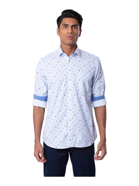 Buy Raymond White Printed Shirt for Men Online @ Tata CLiQ