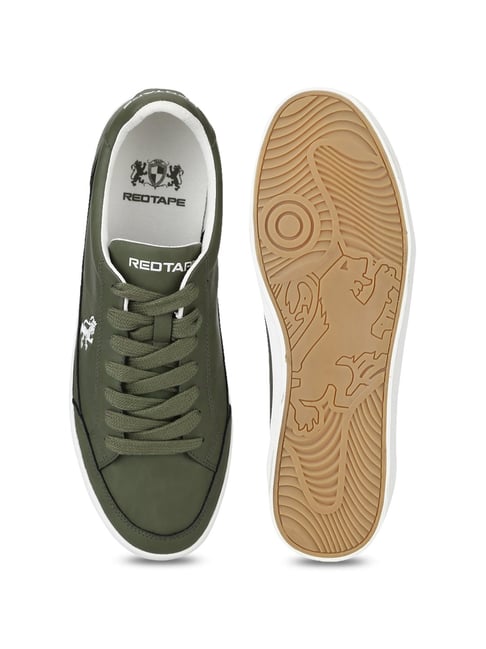 red tape olive casual sneakers