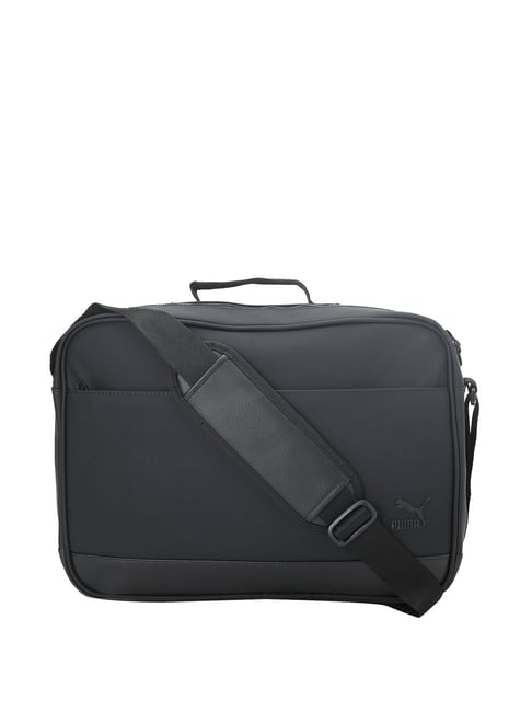 puma black messenger bag