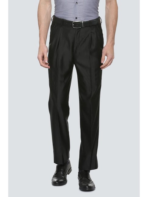 Louis Philippe Men's Straight Fit Formal Permapress Trousers  (LPTFMRGFX73011_Medium Blue_36) : Amazon.in: Fashion