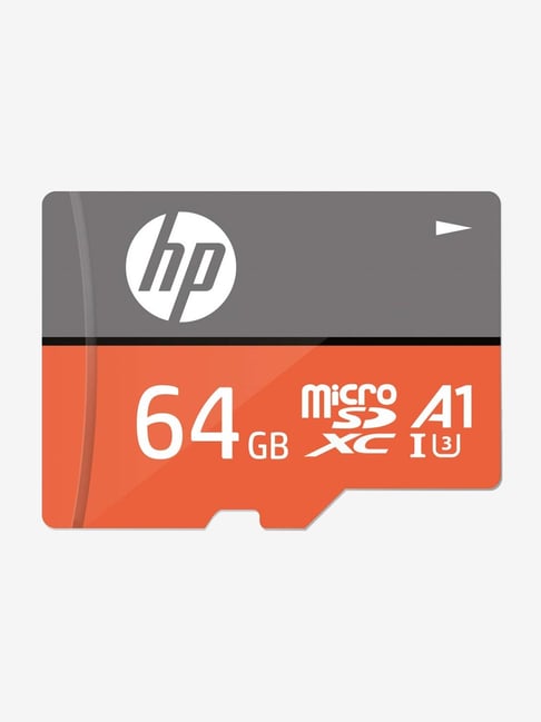 HP U3 A1 HFUD064-1V31A-1 64GB MicroSD Card with Adapter (Orange/Dark Grey)