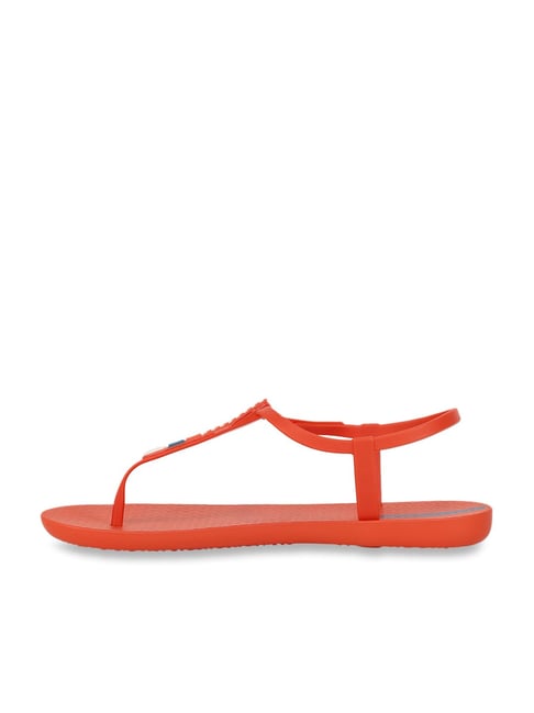 Red t best sale strap sandals