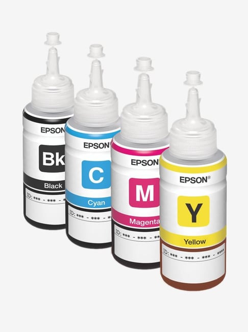 Epson T6641/T6642/T6643/T6644 Ink Set of 4 Bottles Black/Cyan/Magenta/Yellow