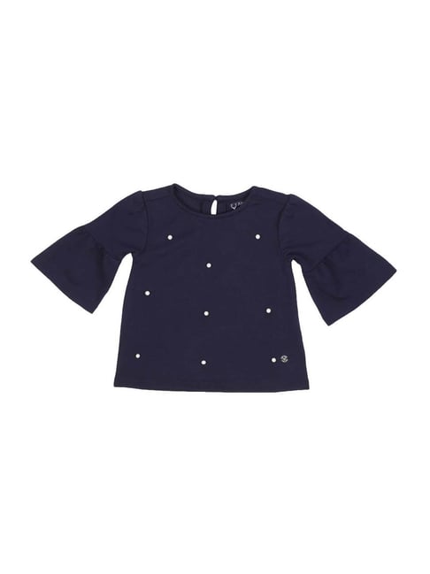 Allen Solly Junior Navy Embellished Top