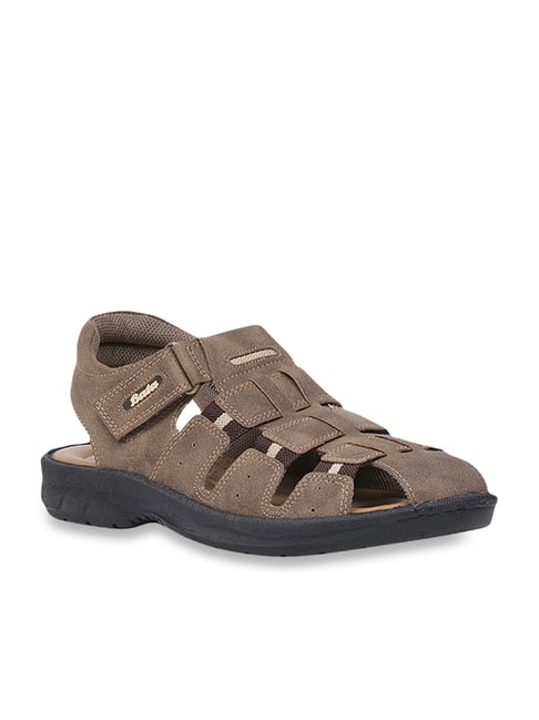 Bata Men's Brown Fisherman Sandals