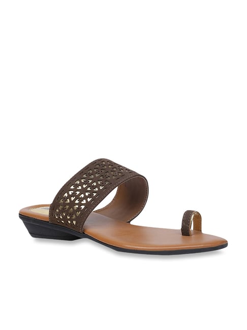 Buy Senorita by Liberty Dark Brown Comfort Sandals for Women at Best Price  @ Tata CLiQ