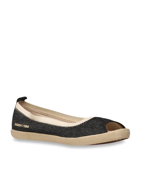Buy North Star by Bata Black Peeptoe Shoes for Women at Best Price