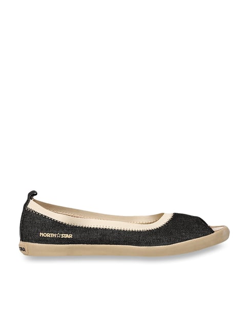 Buy North Star by Bata Black Peeptoe Shoes for Women at Best Price