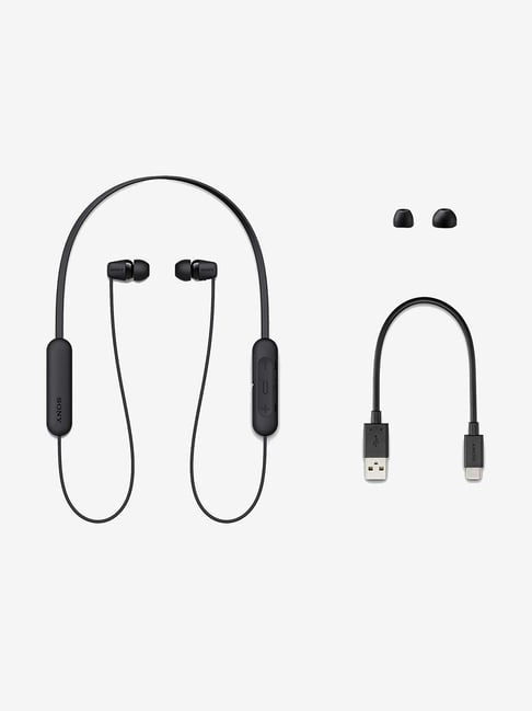 Buy Sony Wi C0 Bluetooth Headset With Mic Black Online At Best Price Tata Cliq