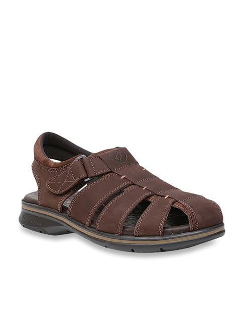 Hush Puppies by Bata Men's Brown Fisherman Sandals