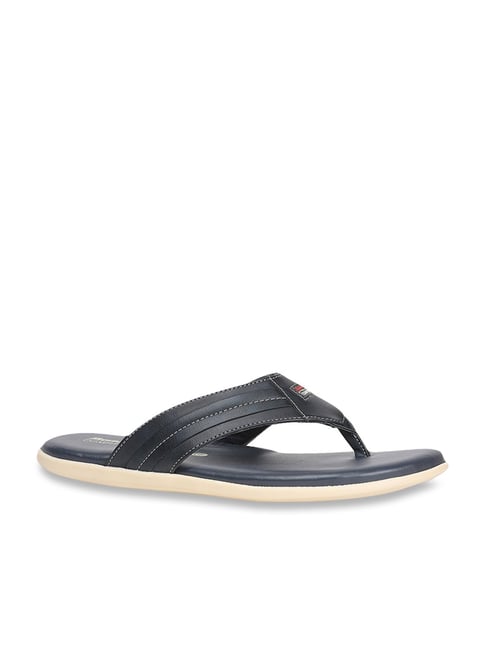 Bata Men's Navy & Dark Grey Flip Flops