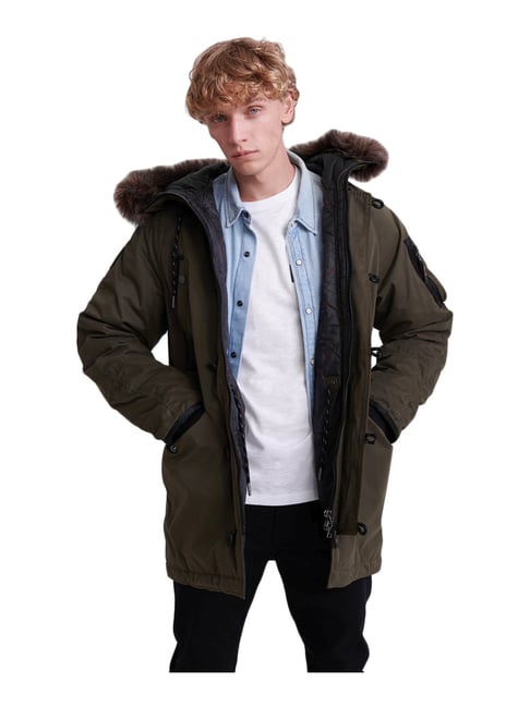 superdry olive green jacket