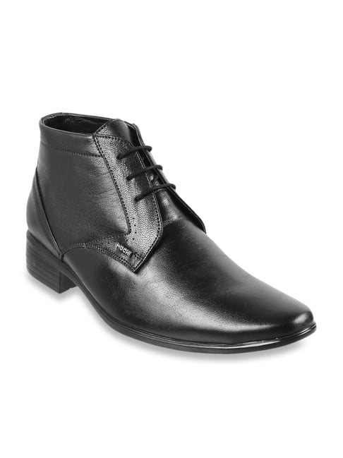 black formal boots