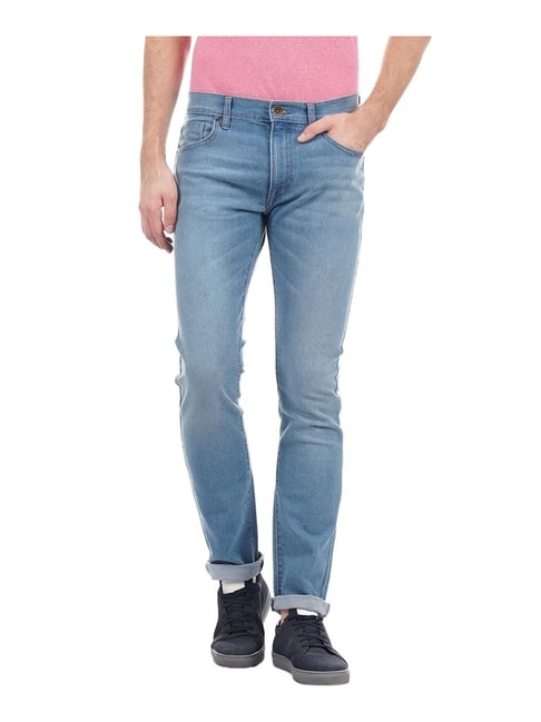 Buy Pepe Jeans Blue Low Rise Slim Fit Jeans for Men Online @ Tata CLiQ