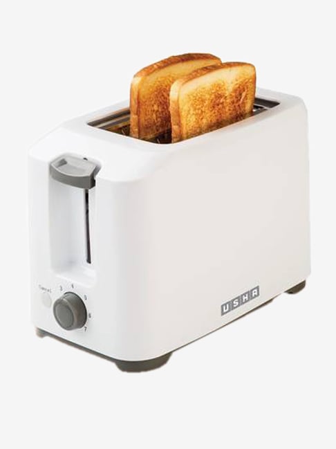 Usha PT 3720 700W 2 Slice Pop Up Toaster (White/Grey)