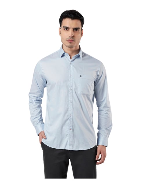 Buy Raymond Light Blue Slim Fit Shirt for Men's Online Tata CLiQ