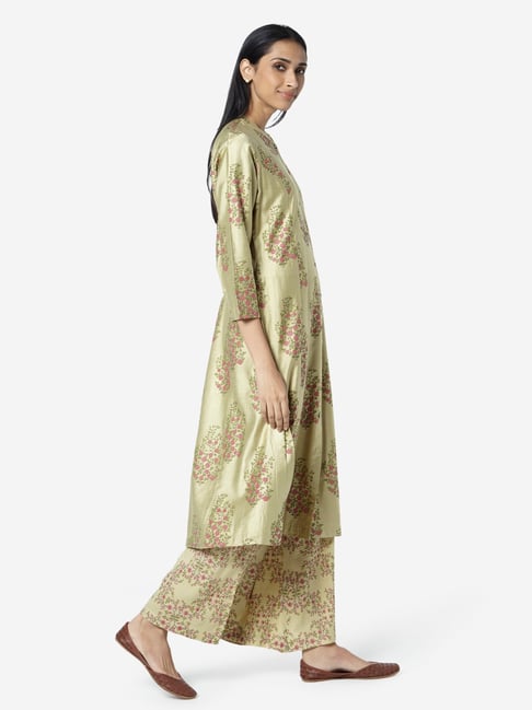Buy Utsa by Westside Turquoise Ethnic Print A-Line Kurta for Women Online @  Tata CLiQ