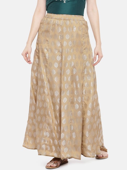 Globus Gold Printed Skirt