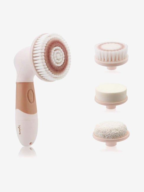 Lifelong LLM126 Electric Portable Face Cleanser and Massager Brush (Brown)