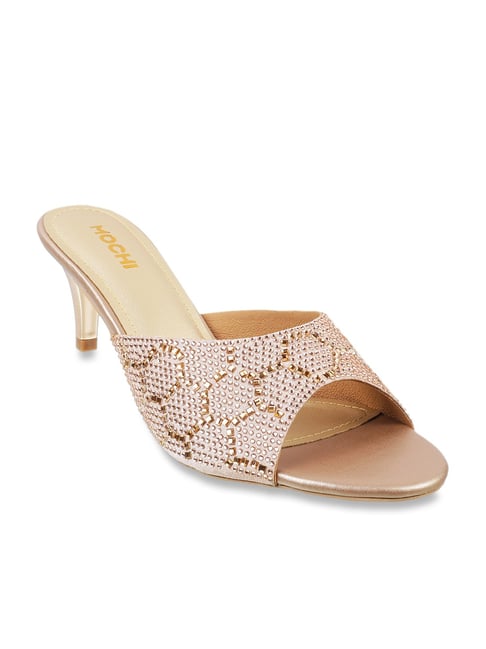 Mochi Rose Gold Ethnic Stilettos