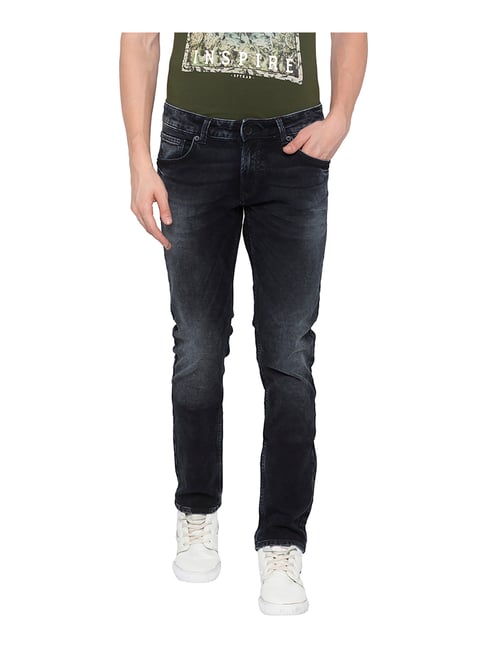 Buy Spykar Black Skinny Fit Low Rise Jeans for Men's Online Tata