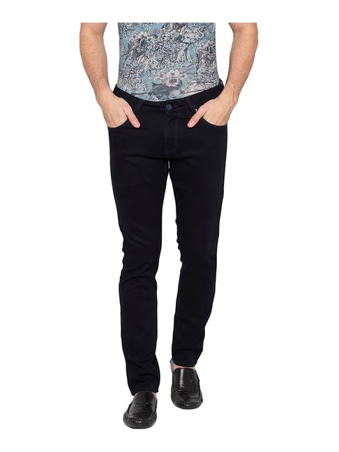 Spykar Dark Navy Super Skinny Fit Low Rise Jeans