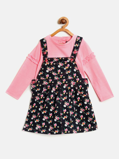 white christmas dresses Plus Size Cute Tiger Girl Top And Sleeveless Dungaree Dress Set –  Pluspreorder main image 1