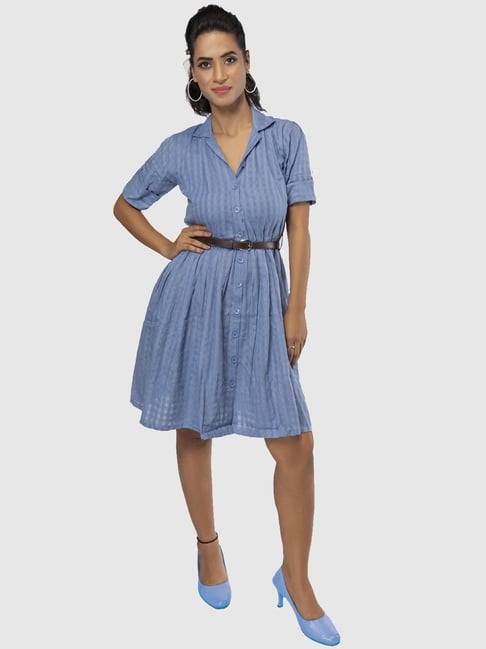 Pigeon blue clearance dress