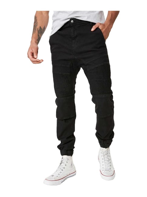 Buy Street Armor by Pantaloons Black Cotton Skinny Fit Jogger Jeans for  Mens Online  Tata CLiQ