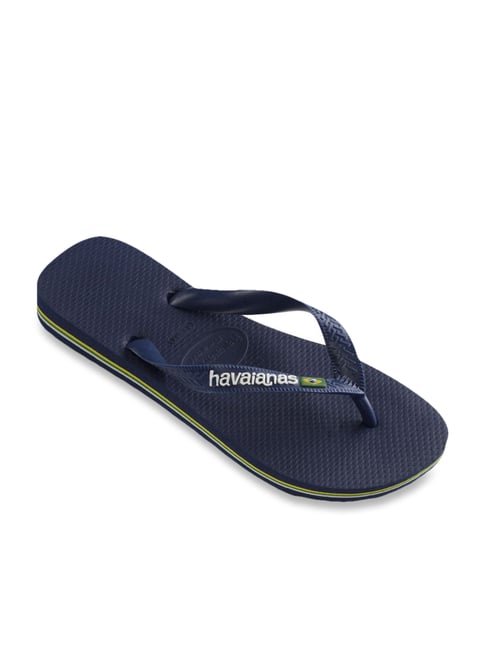 Navy havaianas 2025 flip flops