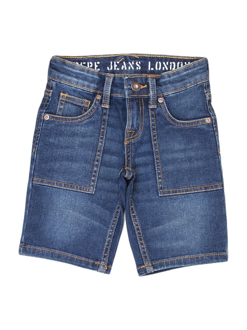 Pepe Jeans Kids Used Blue Washed Shorts