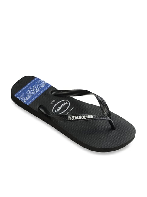 Black and 2025 blue havaianas