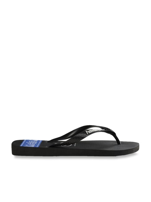 Havaianas Top Stipes Black Blue Flip Flops