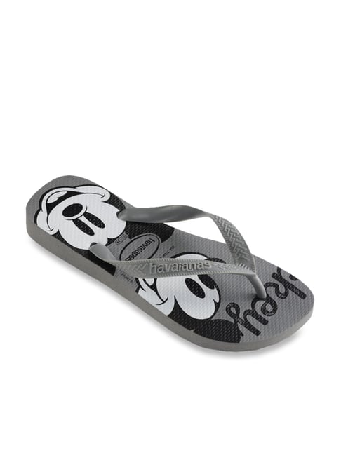 Buy Havaianas Top Disney Steel Grey White Flip Flops for Men at