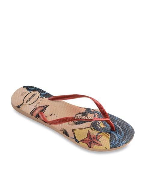 Buy Havaianas Heroinas Wonder Woman Orange Blue Flip Flops for