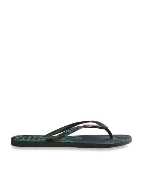 Buy Havaianas Slim Sensation Olive Green Flip Flops for Women at Best