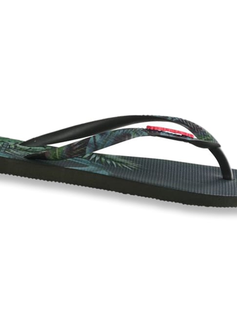 Buy Havaianas Slim Sensation Olive Green Flip Flops for Women at Best