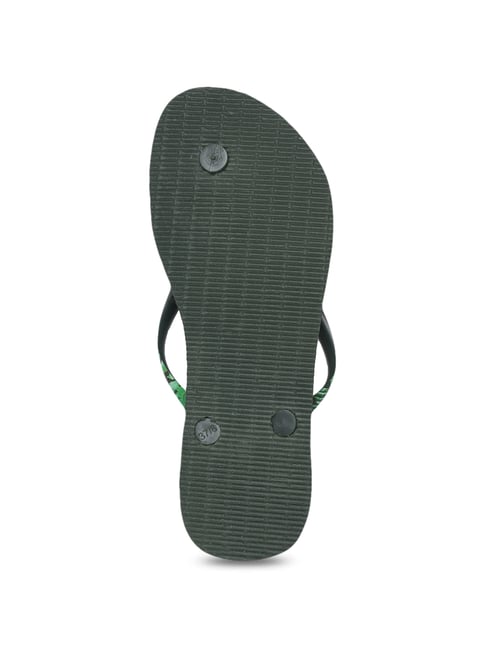 Buy Havaianas Slim Sensation Olive Green Flip Flops for Women at Best