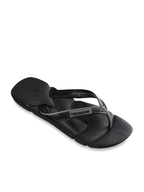 Buy Havaianas Power Black Steel Grey Flip Flops for Men at Best