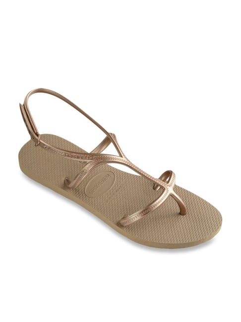 Buy Havaianas Allure Rose Gold Back Strap Sandals for Women at