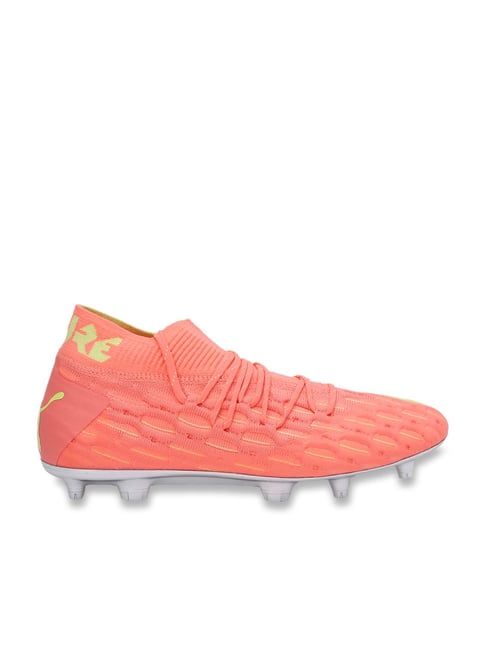 peach football boots