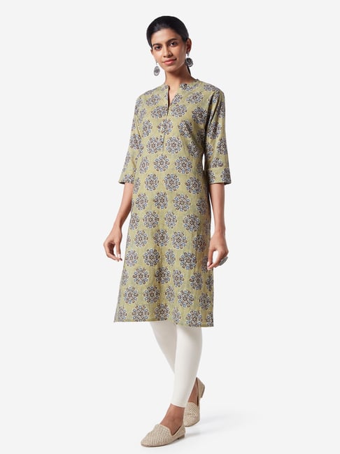Buy Utsa by Westside Yellow Floral A-line Kurta for Women Online @ Tata CLiQ