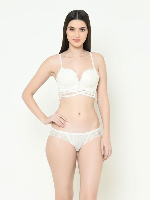 Da Intimo Lace Front Cross Lingerie Set-picture-46