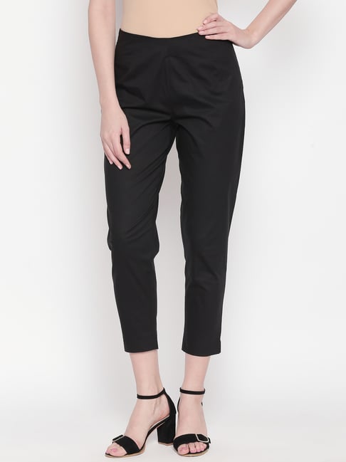 Rangmanch by Pantaloons Black Cotton Pants