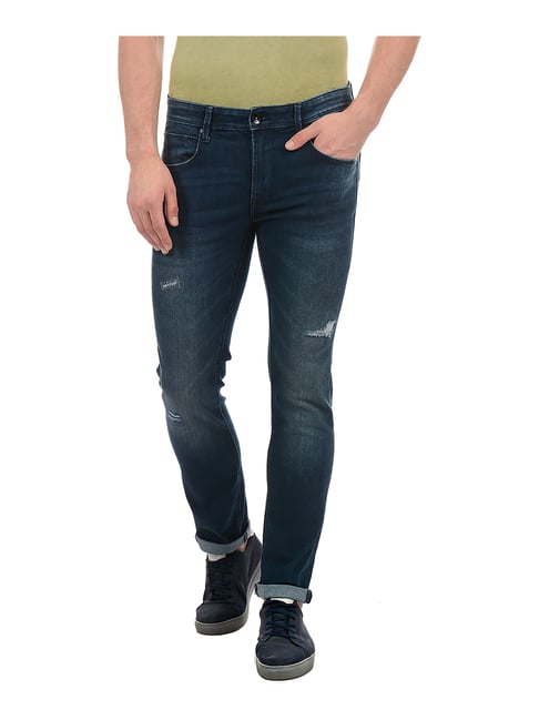 Pepe Jeans Blue Slim Fit Low Rise Jeans