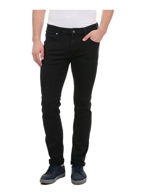 Pepe Jeans Black Slim Fit Low Rise Jeans